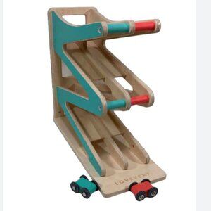 Lovevery Race and Chase Car Ramp + 2 cars